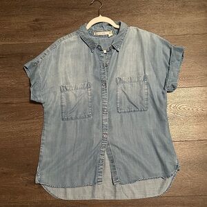 Chelsea & Violet Light Blue Denim Blouse